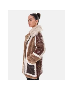 Chaquetas Y Abrigos*Cuplé Abrigo Deluxe Felpa Marron