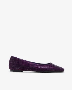 Mocasines Y Bailarinas*Cuplé Bailarina Strass Morado