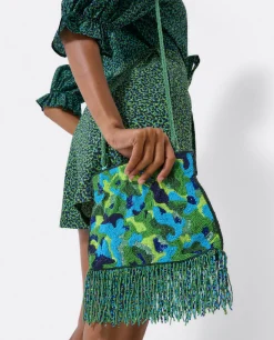 Bandoleras*Cuplé Bandolera Cuentas Leopardo Verde