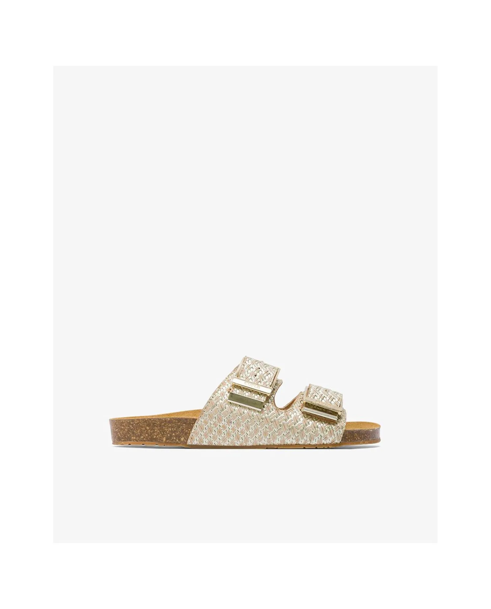 Sandalias*Cuplé Bio Hebillas Trenzado Oro