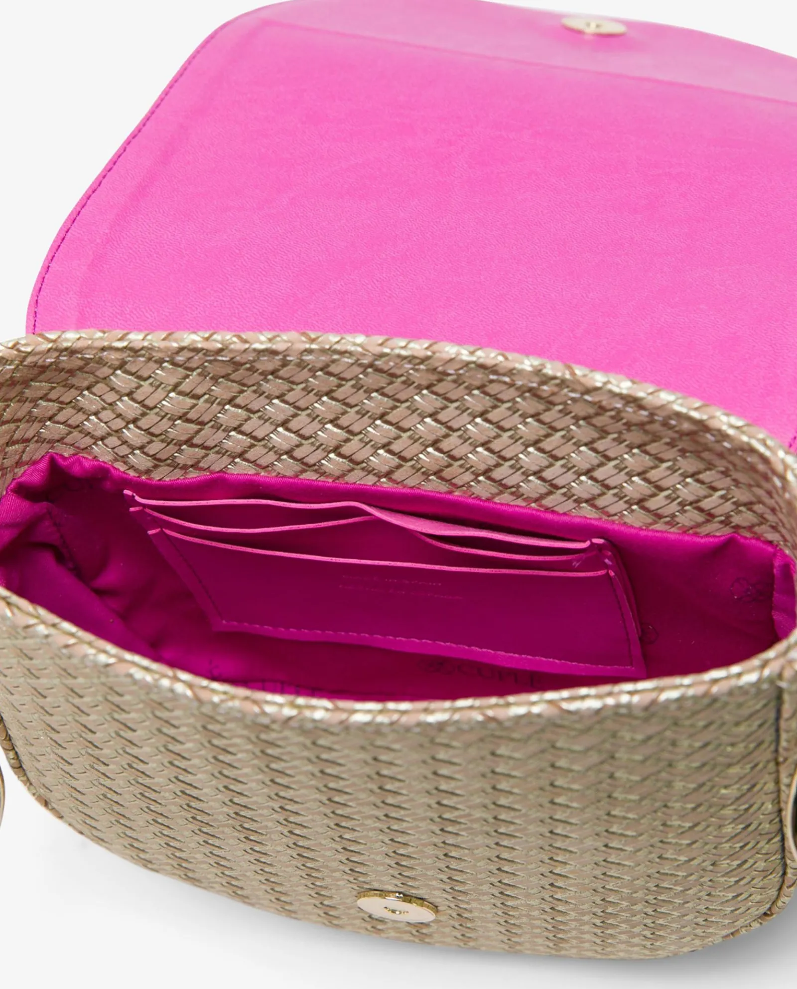Bandoleras*Cuplé Bolso Bandolera Borlas Piel Trenzada Oro
