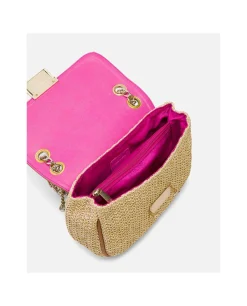 Shoppers Y Bolsos Hombro*Cuplé Bolso Caja Pequeno Rafia Beig