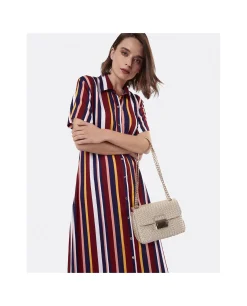 Bandoleras*Cuplé Bolso Caja Pequeno Trenzado Oro
