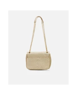 Bandoleras*Cuplé Bolso Caja Pequeno Trenzado Oro