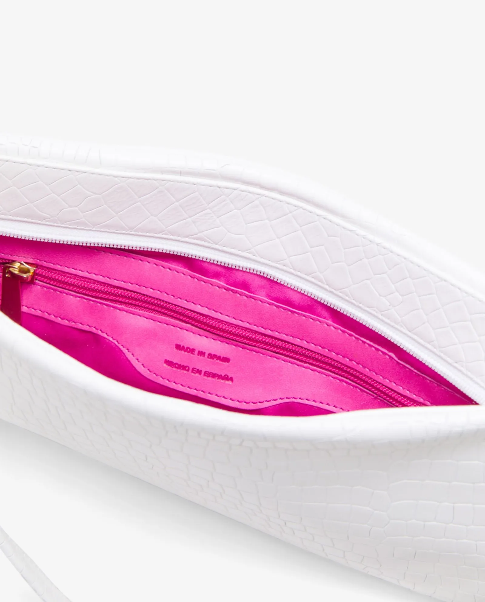 Bolsos Mano*Cuplé Bolso Corazon Napa Coco Blanco