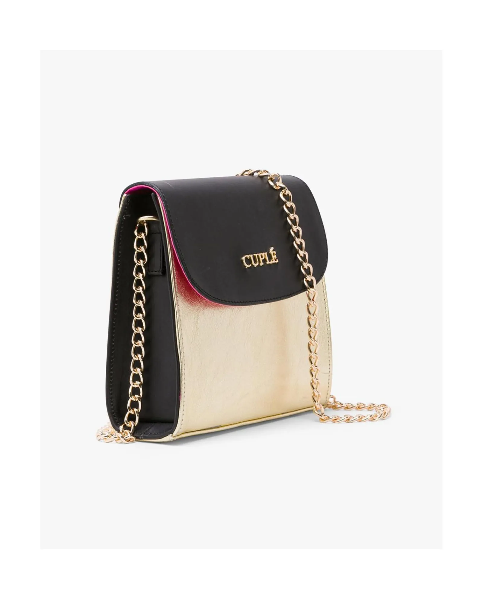 Bandoleras*Cuplé Bolso Cruzar Piel Oro