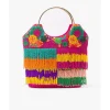 Shoppers Y Bolsos Hombro*Cuplé Bolso Flecos Cuentas Multicolor
