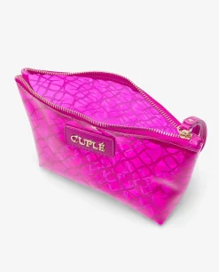 Bolsos Mano*Cuplé Bolso Mano Vinilo Fucsia