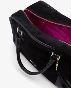 Shoppers Y Bolsos Hombro*Cuplé Bolso Rectangular Serraje Negro