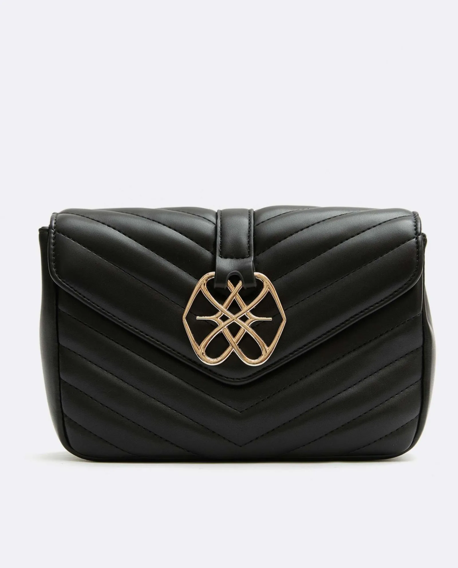 Bandoleras*Cuplé Bolso Satchel Con Cadena Piek Tecnopiel Negro