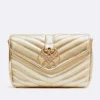 Bandoleras*Cuplé Bolso Satchel Con Cadena Piek Tecnopiel Oro