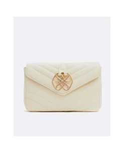 Bandoleras*Cuplé Bolso Satchel Con Cadena Piek Tecnopiel Blanco