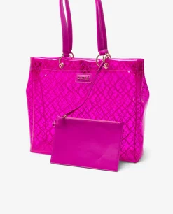 Shoppers Y Bolsos Hombro*Cuplé Bolso Tote Vinilo Fucsia