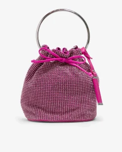 Bolsos Mano*Cuplé Bombonera Strass Fucsia