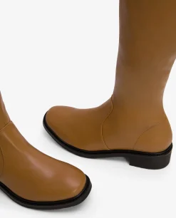 Botas Y Botines*Cuplé Bota Alta Tecnopiel Cuero