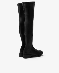 Botas Y Botines*Cuplé Bota Alta Tecnopiel Negro