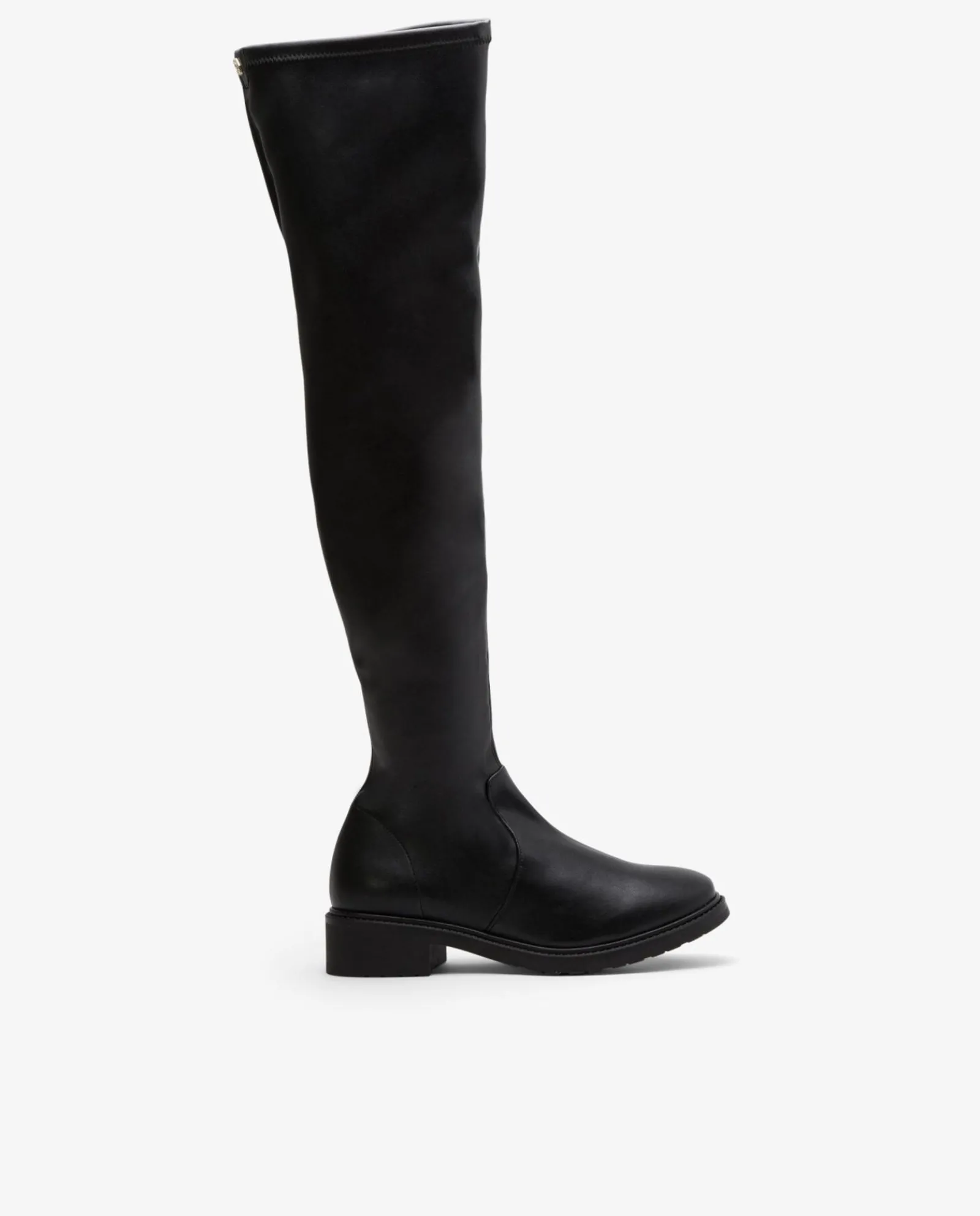 Botas Y Botines*Cuplé Bota Alta Tecnopiel Negro