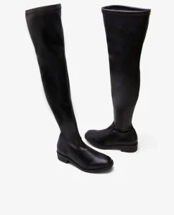 Botas Y Botines*Cuplé Bota Alta Tecnopiel Negro