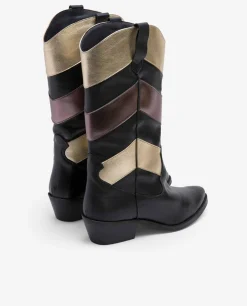Botas Y Botines*Cuplé Bota Cow Multi Napa Negro