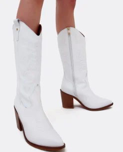 Botas Y Botines*Cuplé Bota Cow Napa Blanco