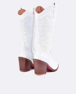 Botas Y Botines*Cuplé Bota Cow Napa Blanco