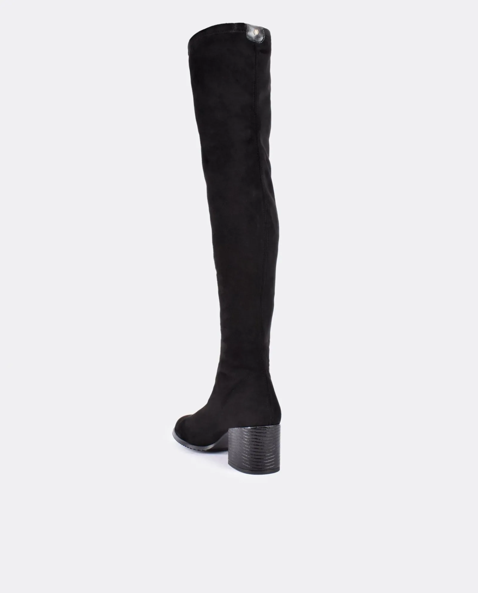 Botas Y Botines*Cuplé Bota Mosquetera Strech Ultrasuede Strech Negro