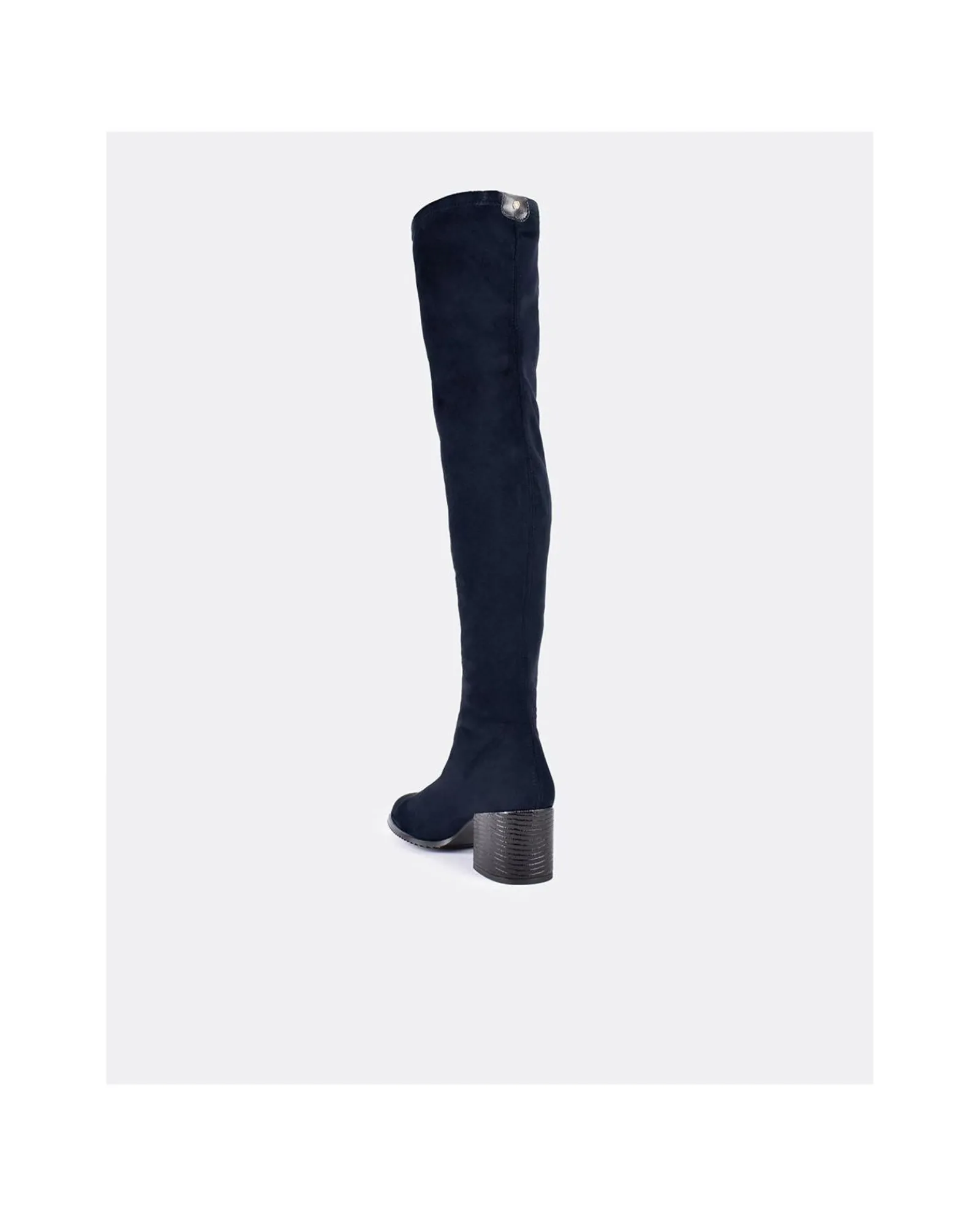Botas Y Botines*Cuplé Bota Mosquetera Strech Ultrasuede Strech Marino