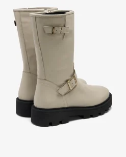 Botas Y Botines*Cuplé Bota Motera Napa Beig