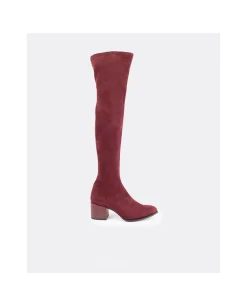 Botas Y Botines*Cuplé Bota Strech Burdeos