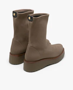 Botas Y Botines*Cuplé Botin Calcetin Licra Strech Kaki