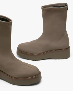 Botas Y Botines*Cuplé Botin Calcetin Licra Strech Kaki