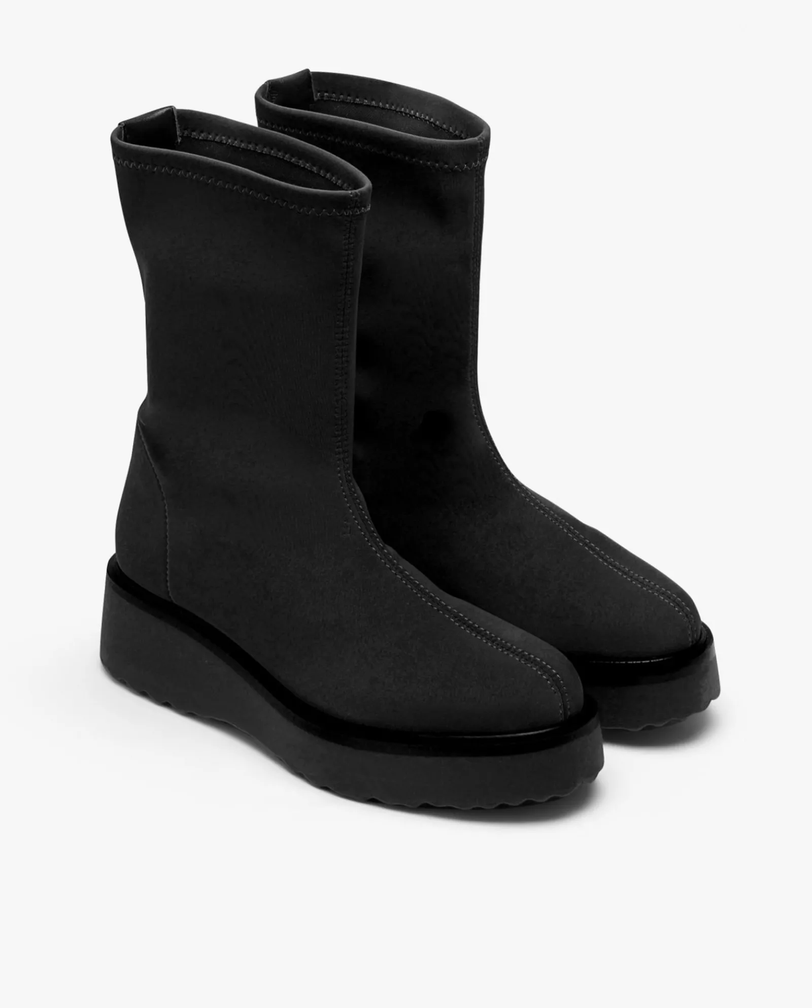 Botas Y Botines*Cuplé Botin Calcetin Licra Strech Negro