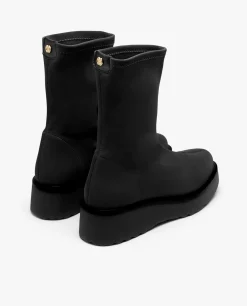 Botas Y Botines*Cuplé Botin Calcetin Licra Strech Negro