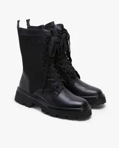 Botas Y Botines*Cuplé Botin Cordones Napa Negro