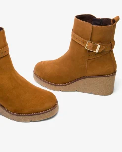 Botas Y Botines*Cuplé Botin Cuna Serraje Cuero