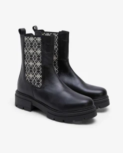 Botas Y Botines*Cuplé Botin Elastico Napa Negro