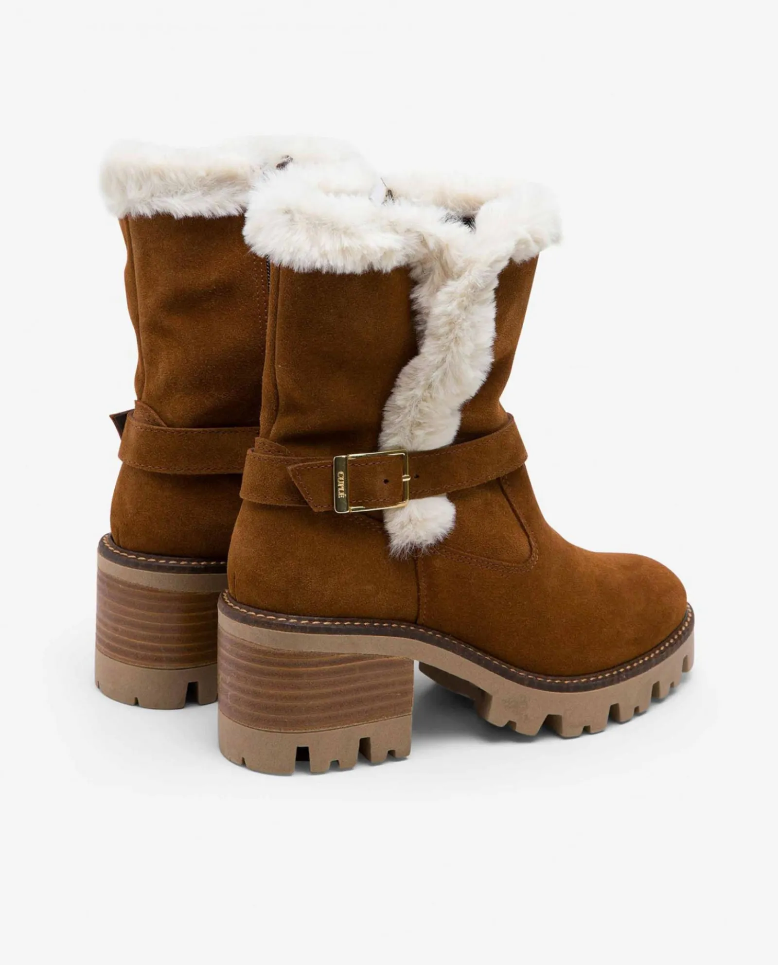 Botas Y Botines*Cuplé Botin Hebilla Serraje Cuero