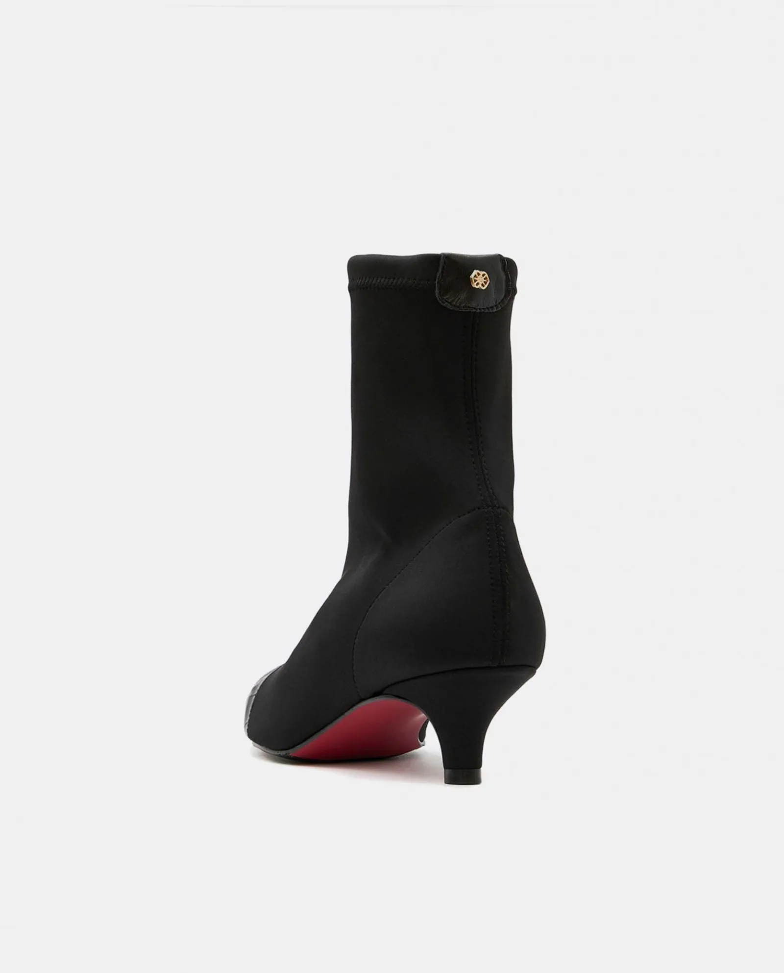 Botas Y Botines*Cuplé Botin Licra Strech Negro