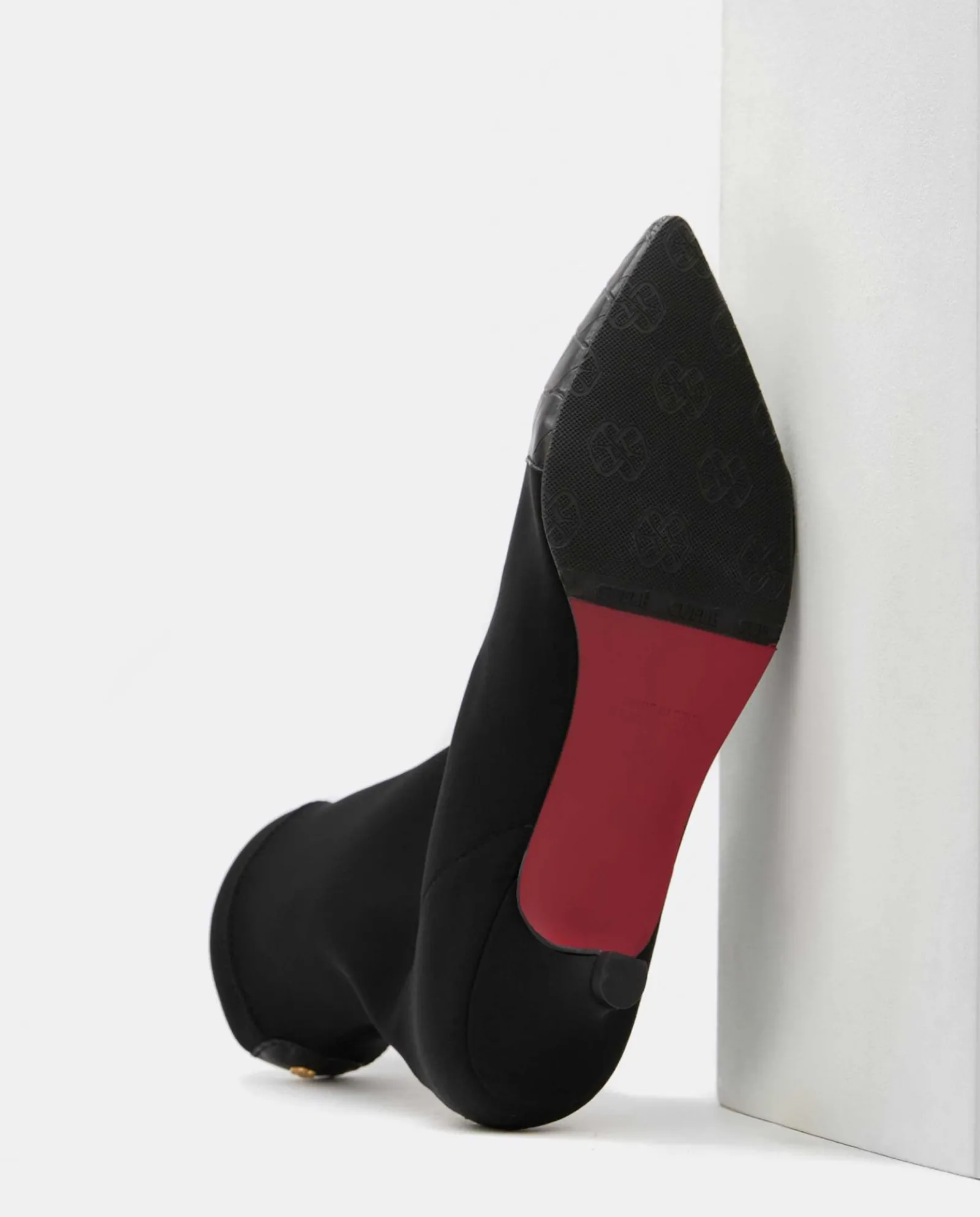 Botas Y Botines*Cuplé Botin Licra Strech Negro
