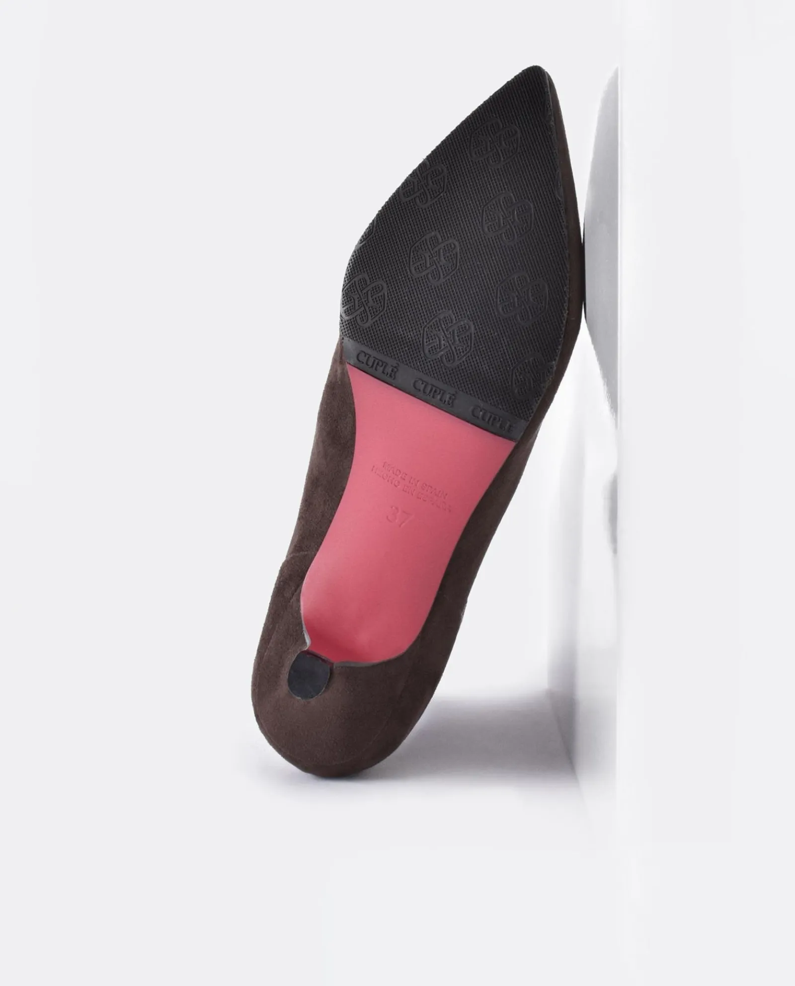 Botas Y Botines*Cuplé Botin Licra Tacón Bajo Ultrasuede Strech Marron