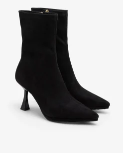 Botas Y Botines*Cuplé Botin T/A Ultrasuede Strech Negro