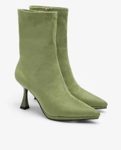 Botas Y Botines*Cuplé Botin T/A Ultrasuede Strech Verde