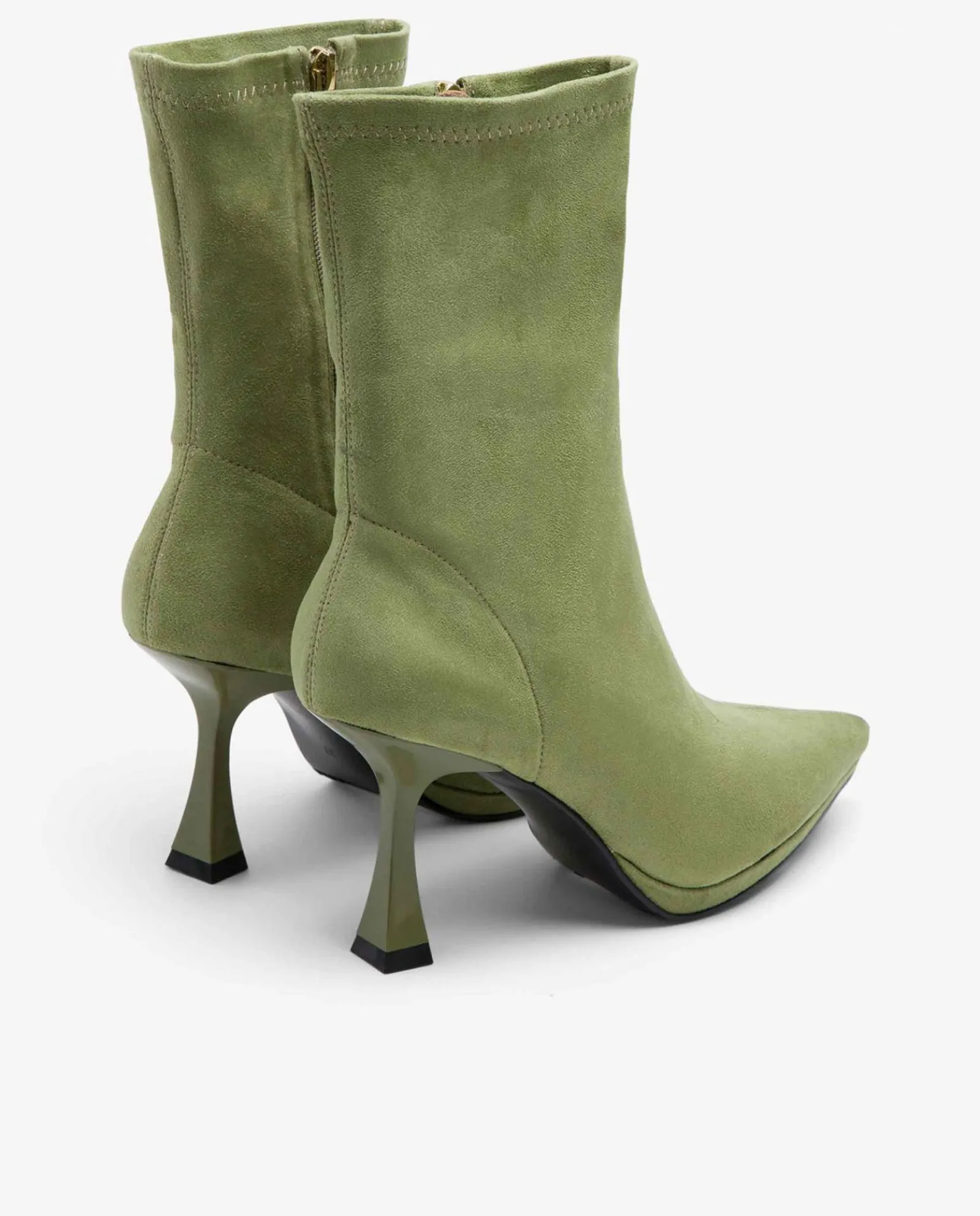 Botas Y Botines*Cuplé Botin T/A Ultrasuede Strech Verde