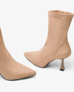 Botas Y Botines*Cuplé Botin T/A Ultrasuede Strech Beig