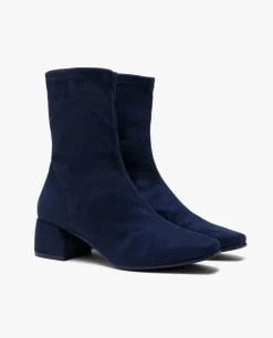 Botas Y Botines*Cuplé Botin Ultrasuede Strech Marino