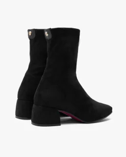 Botas Y Botines*Cuplé Botin Ultrasuede Strech Negro