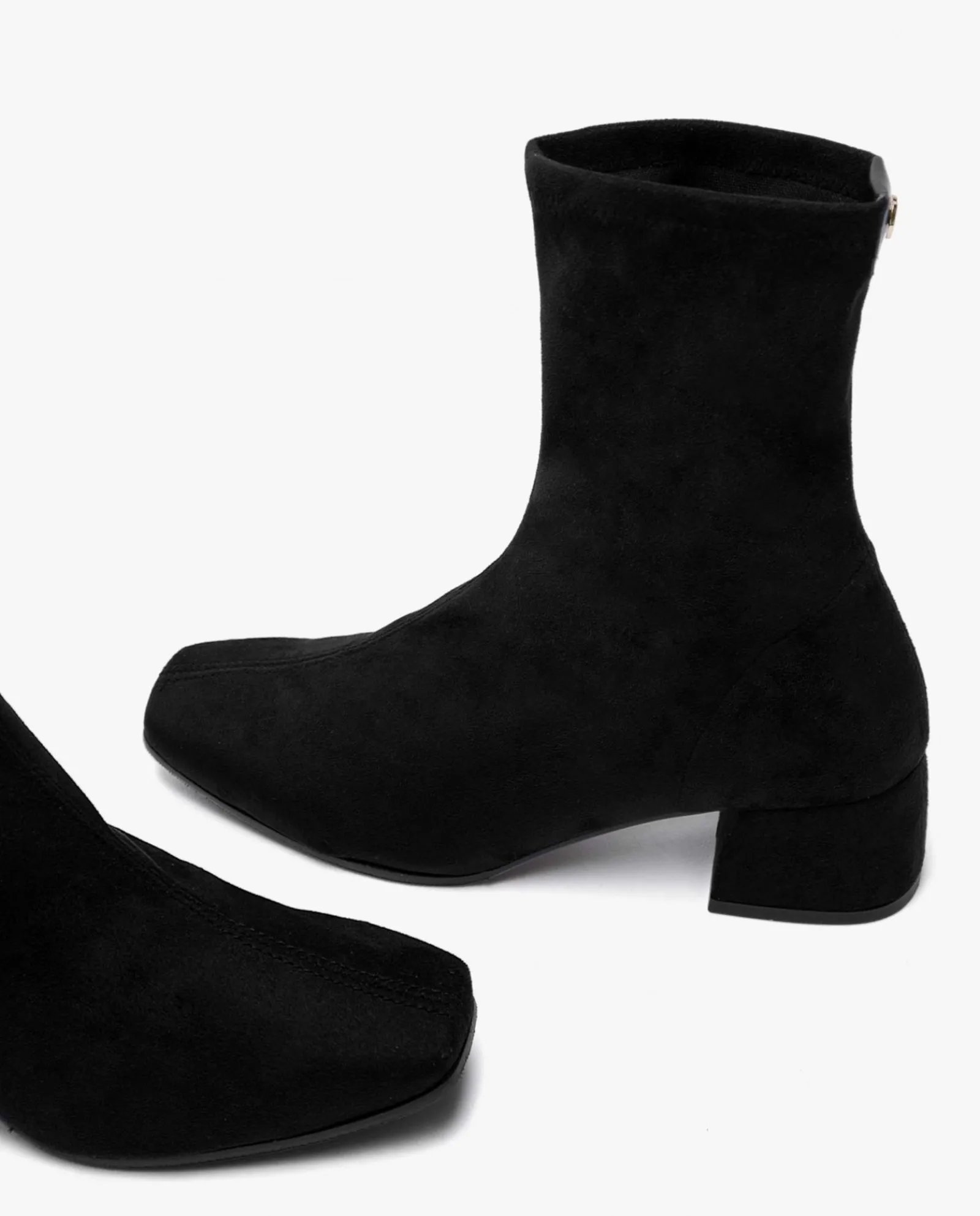 Botas Y Botines*Cuplé Botin Ultrasuede Strech Negro