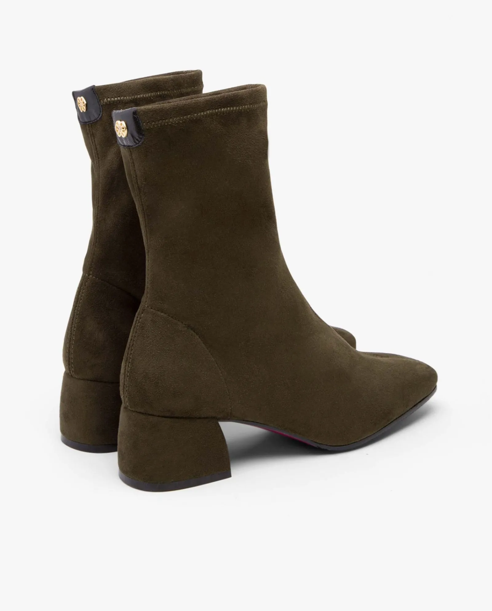 Botas Y Botines*Cuplé Botin Ultrasuede Strech Verde