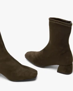 Botas Y Botines*Cuplé Botin Ultrasuede Strech Verde