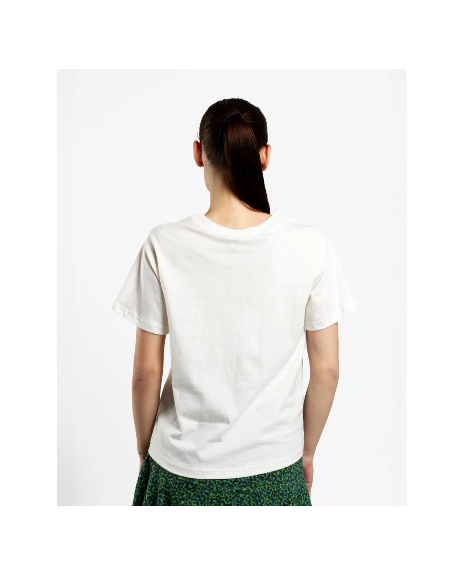 Camisas Y Tops*Cuplé Camiseta Leopardo Algodon Blanco